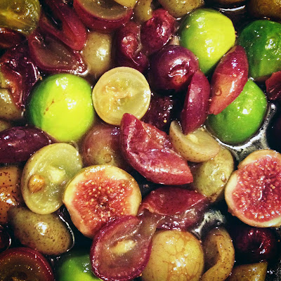 Roasted Figs and Grapes