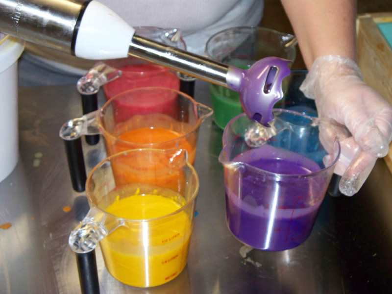 Swirled soap recipes
