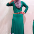 293-106 ~ Half Button Basic Jubah Dress with Shawl (RM66)