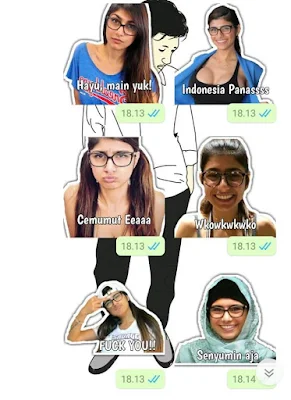 Download Stiker Mia Khalifa Whatsapp