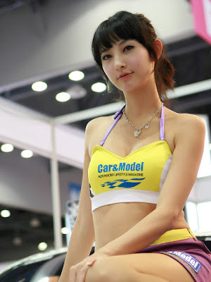 Model korean, race queen, Shin Sun Ah, sexy model, cars and model