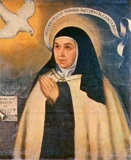 Santa Teresa en una copia de un original de fray Juan de la Miseria
