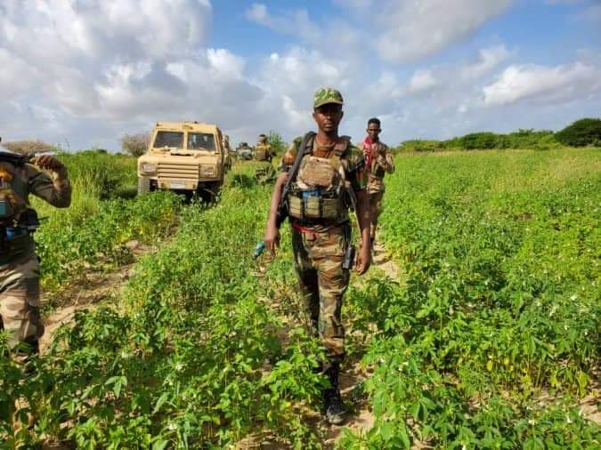 Somali special forces carry out operations against Al-Shabaab in southern Mudug region