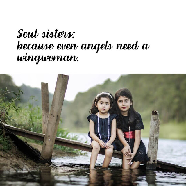 Soul sisters: because even angels need a wingwoman.