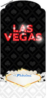 Marcapaginas para Imprimir Gratis de Fiesta de Las Vegas.