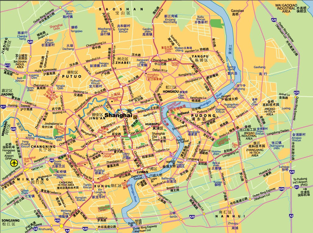 street map of shanghai