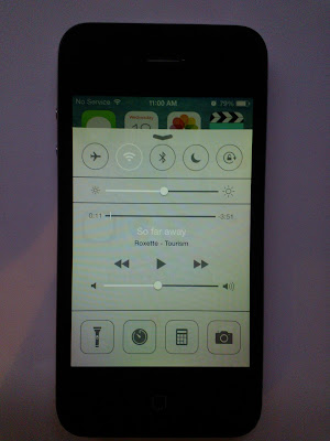 Iphone 4, iOS 7 Control center