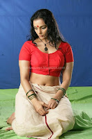 Swetha, menon, looking, hot, and, sexy, in, blood, red, blouse