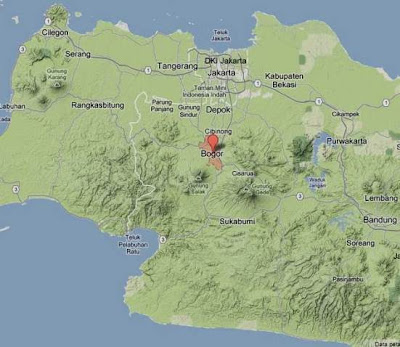 Peta bogor map untuk kota bogor dan kabupaten bogor
