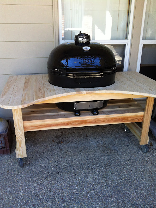 xl big green egg table plans