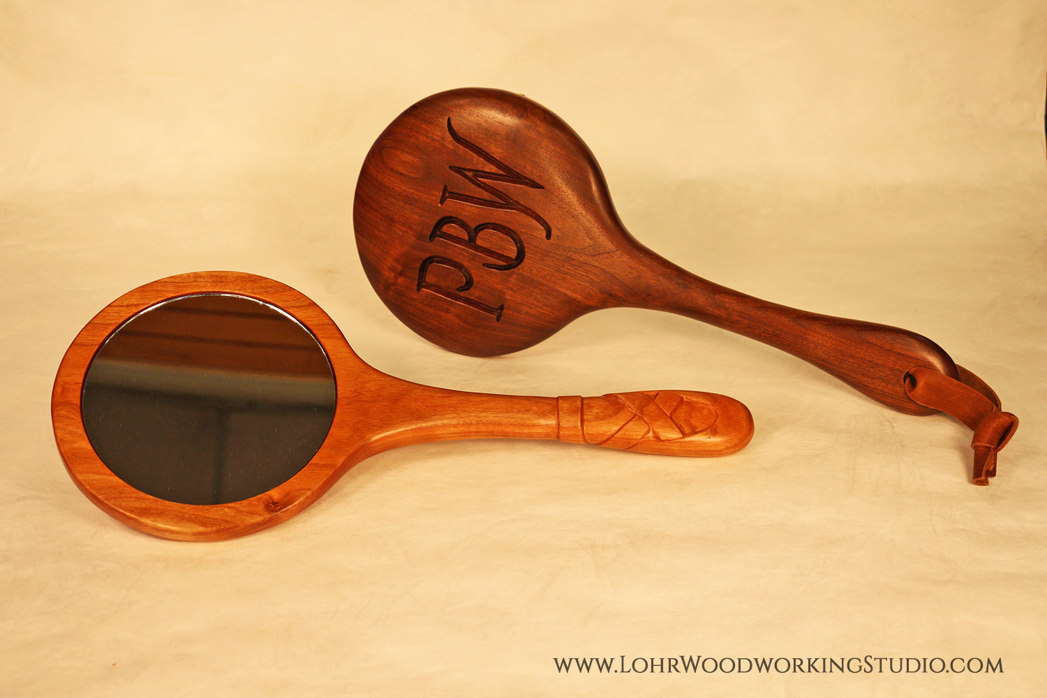 Monogrammed Hand Mirrors (as featured in my Woodcraft Magazine article 