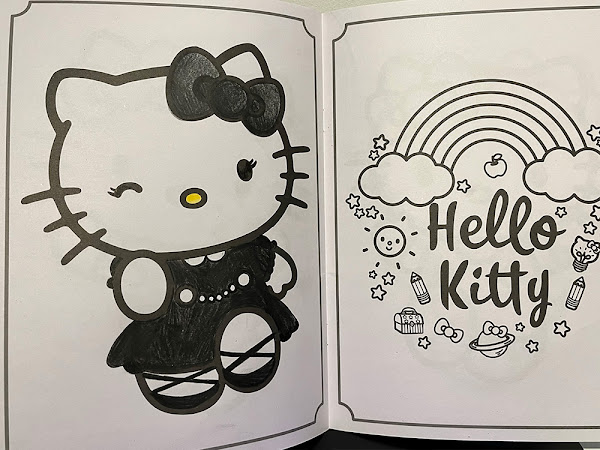 Hello Kitty coloring book - Gothic Lolita