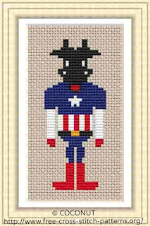 superman cross stitch pattern for free