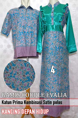 Koleksi Baju Gamis Batik Couple, Model Terbaru