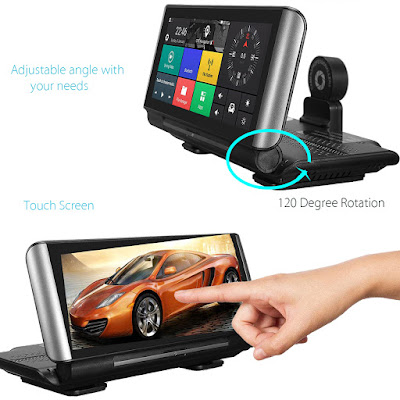 7 Inch 3G GPS Navigation Bluetooth WIFi FM Transmit Car DVR Camera 