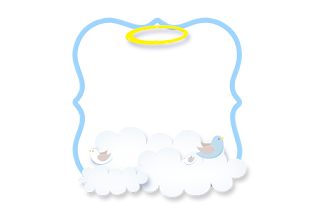 Cute Angel Boy Free Party Printables.