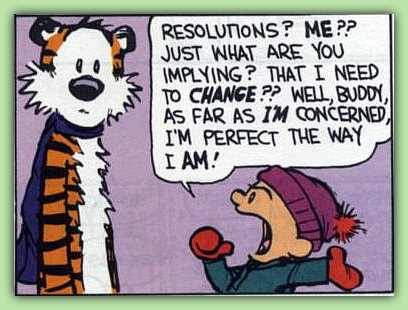 Calvin and Hobbes New Year Cartoon