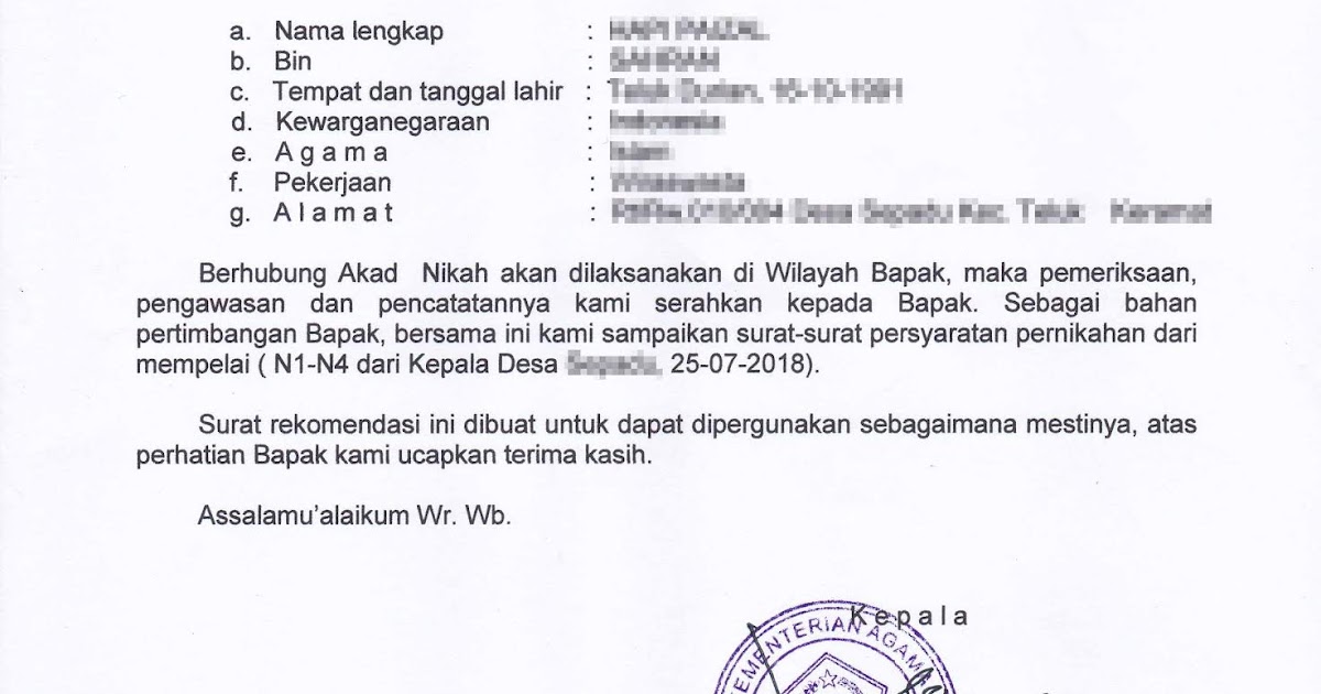 Cara Mengurus Surat Numpang Nikah Pria