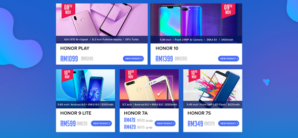 11.11 Honor Brand Day Sales Discount