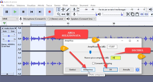 diminuzione-volume-audacity