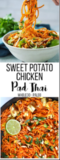 receipe  - SWEET POTATO CHICKEN PAD THAI (PALEO+WHOLE30)- Paleo Slash™      
