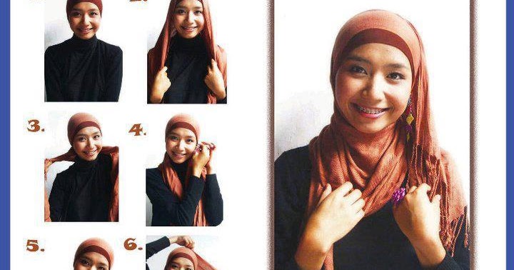Cara Memakai Jilbab Cantik-Kreasi-Modern-Pashmina  Pehek 