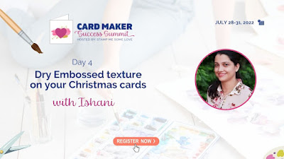 Card making success summit, embossing folder techniques, ishani