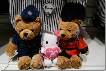 Harrods bears and Harrods Hello Kitty