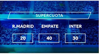 Mondobets Supercuota Real Madrid vs Inter 3-11-2020