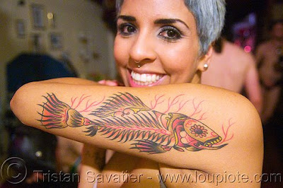 fish tattoo on sleeve