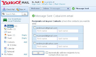 Email terkirim