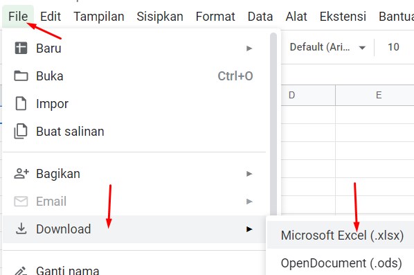 Convert CSV to Excel Online Menggunakan Google