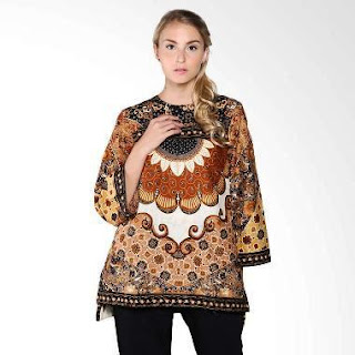 Contoh Baju Batik Kerja Guru Kombinasi