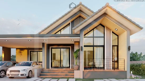 desain rumah atap pelana modern minimalis