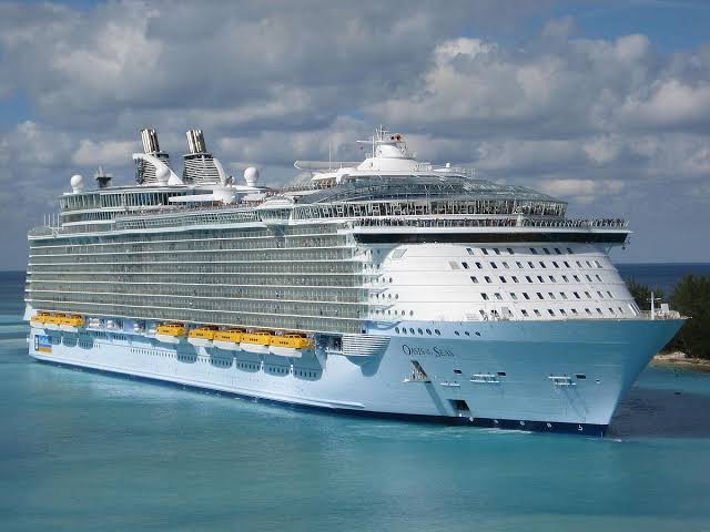 the biggest cruise ships in the world with their capacity and size comparison.