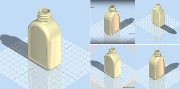 View Plastic Bottle Renderings