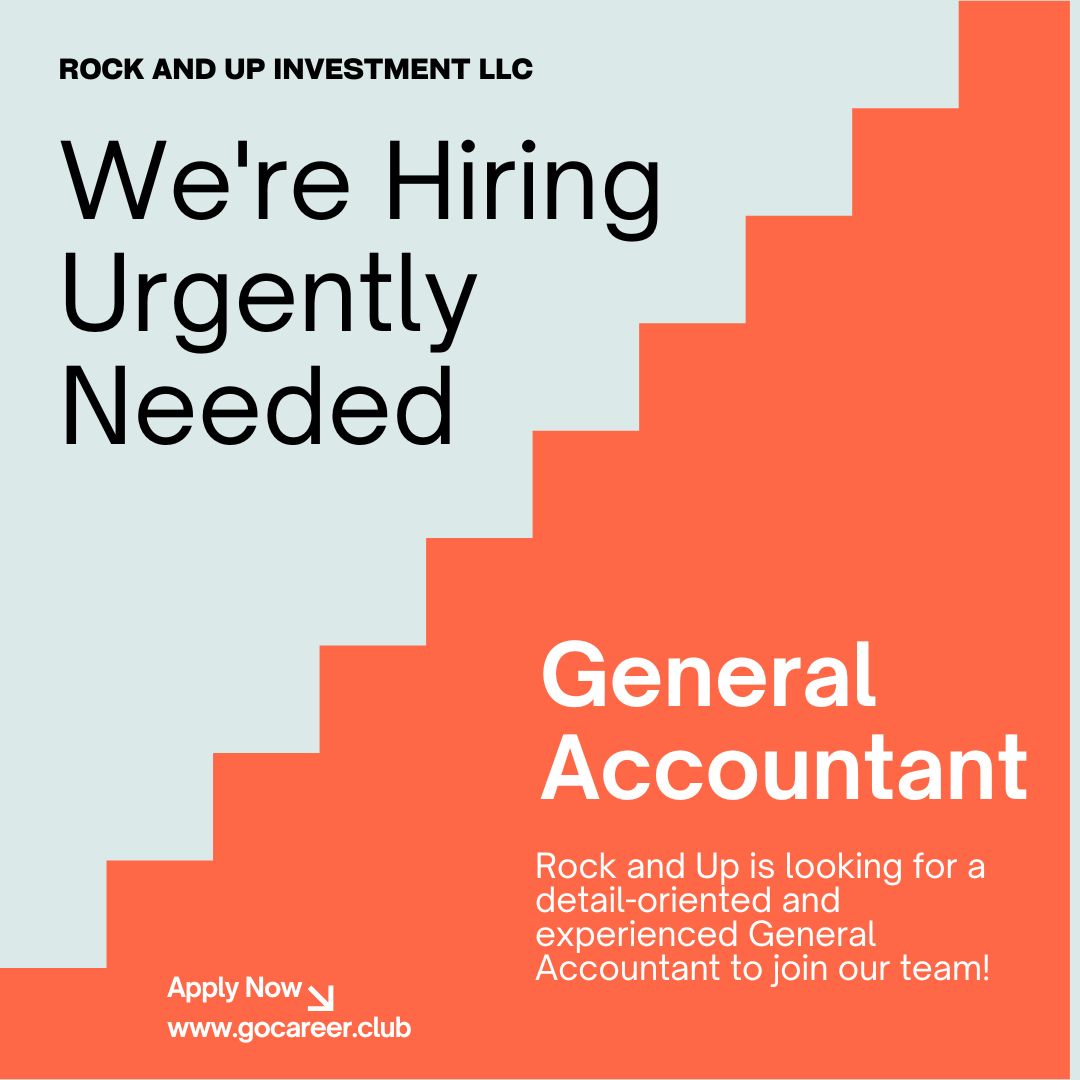 Hiring: General Accountant | Rock and Up Investment LLC | Latest Jobs in Dubai 2025