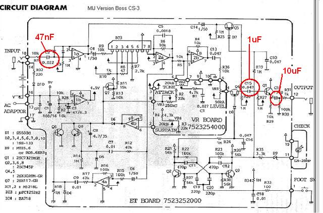 Image Result For Boss Cs 3 Schematic