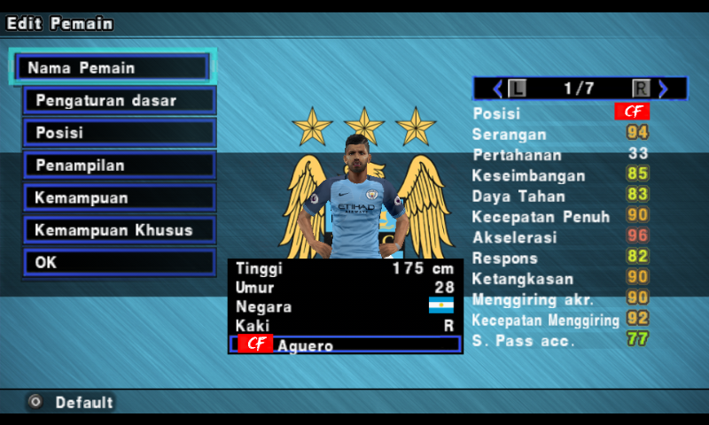 PES PSP - Mod Texture Background Menu [BG Manchester City ...