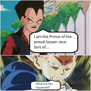 Vegeta disappointed at GT Vegeta