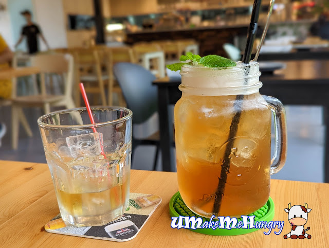 Whisky on the Rocks & Iced Elderflower Lemongrass Mint Tea