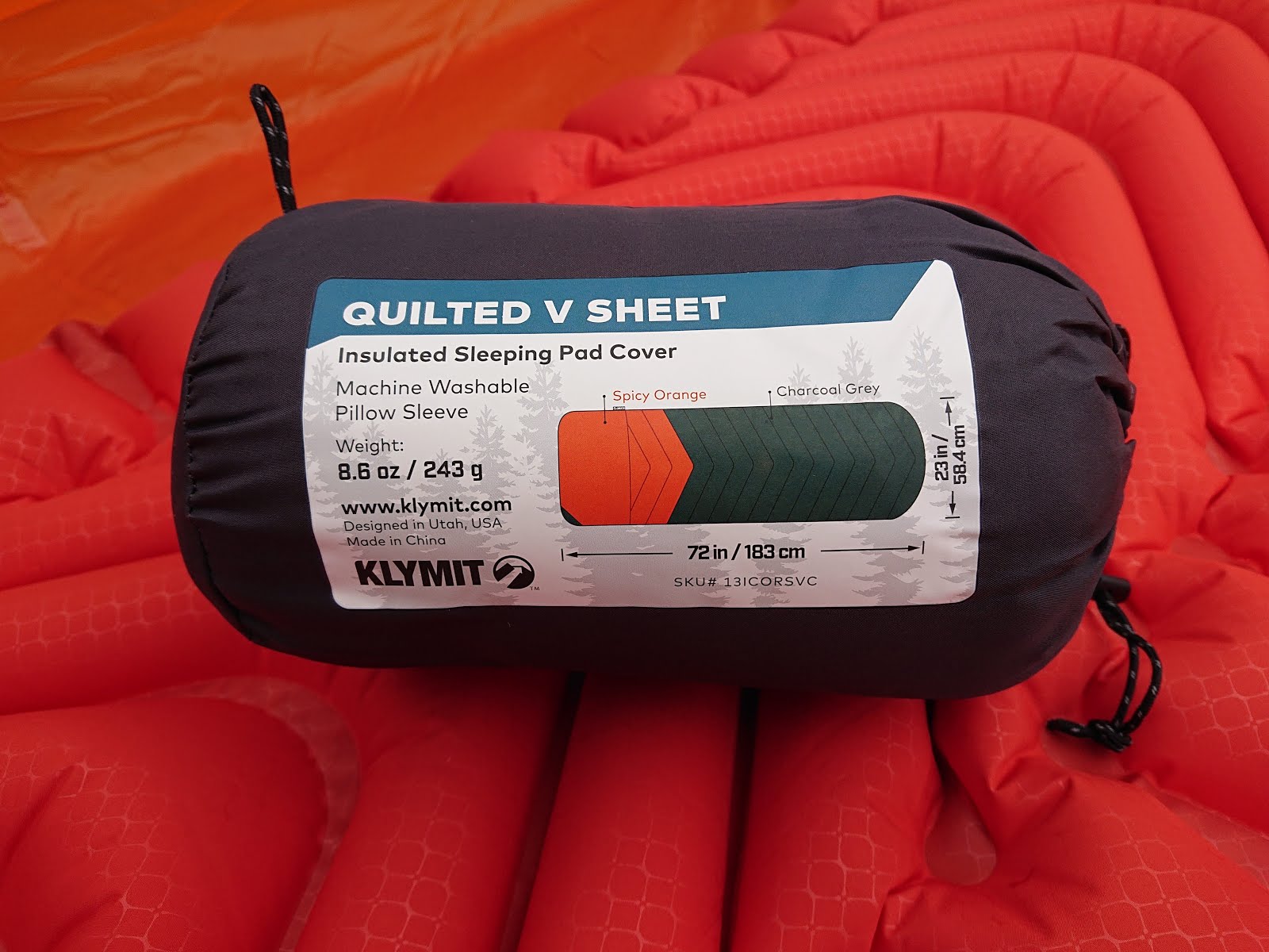 Klymit Insulated Static V With Quilted V Sheet With Insulated Sleeping Pad And Quilted Sleeping Pad Cover Foam Pads