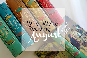 A look at the books a homeschooling family of 7 is reading in the month of August