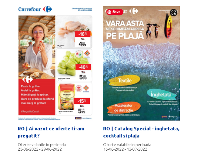 CARREFOUR Cataloage - Brosuri 23-30.06 2022 → Catalog Special - inghetata, cocktail si plaja