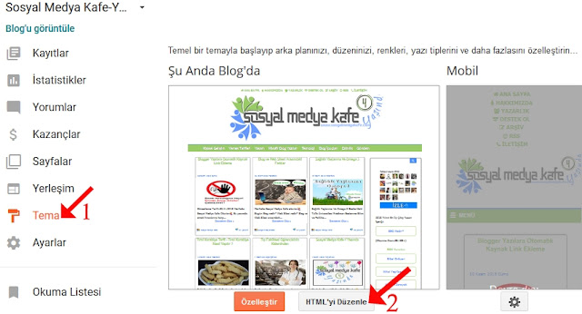 Blogger Kaynak Linki Kodu Ekleme