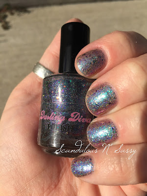 Darling Diva Polish Tie Dyed Ho-bag holo flakies exclusive
