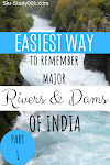 Do You  Know The Easiest Trick To Remember Map Of Major Rivers And Dams Of India? Part-1.