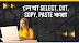 লেখা Select, Cut, Copy, Paste করা  । Write Select, Cut, Copy, Paste 