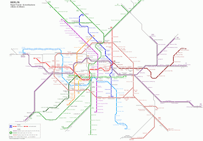 Berlin Karte von U-Bahn