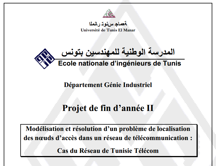 [PDF] Rapport de stage PFE ENIT Tunisie - RapportDeStage